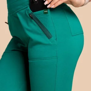 Spodnie medyczne damskie – Scrubs Joggery zielone