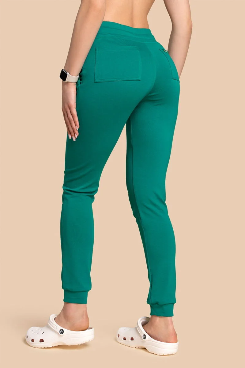 Spodnie medyczne damskie – Scrubs Joggery zielone
