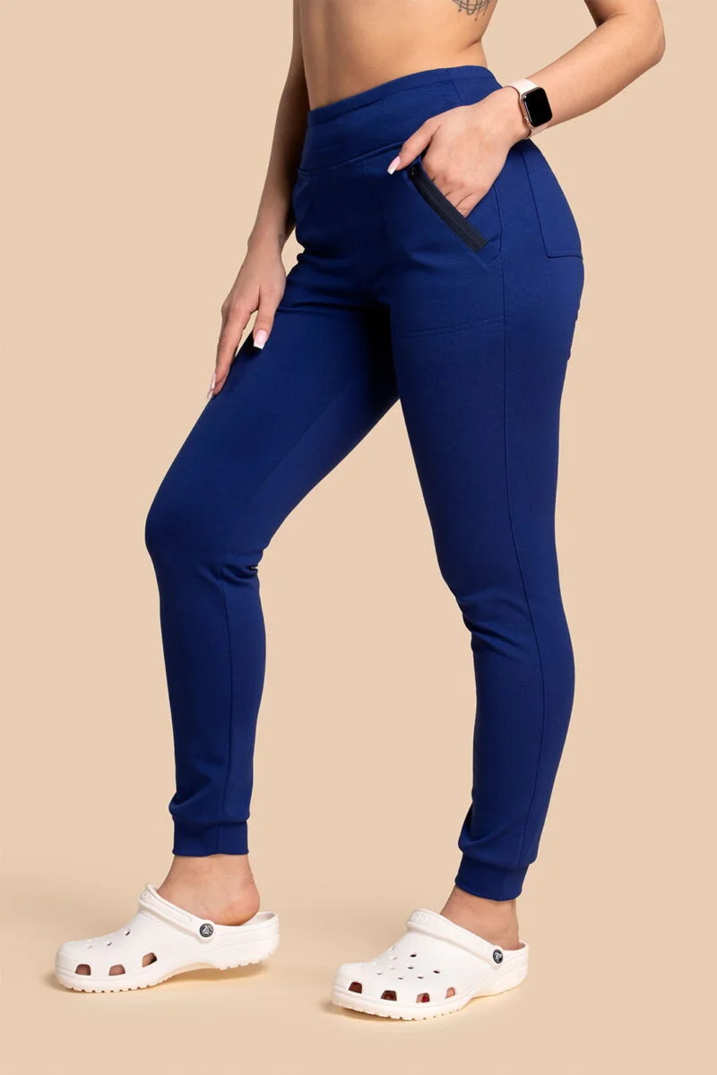 Spodnie medyczne damskie – Scrubs Joggery granatowe