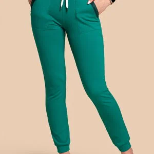 Spodnie medyczne damskie – Scrubs Joggery zielone