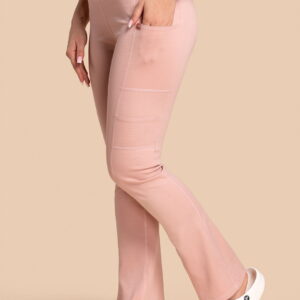 Spodnie medyczne damskie – Scrubs Yoga Pants różowe