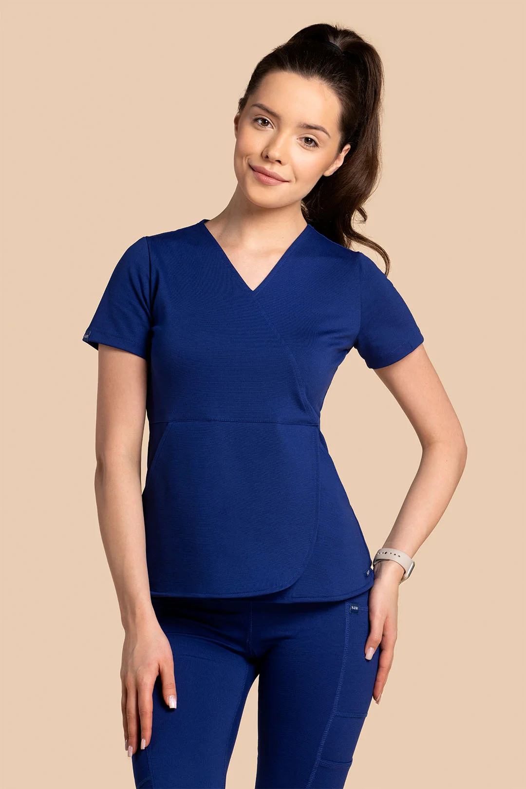 Bluza medyczna damska – Scrubs Tulip granatowy