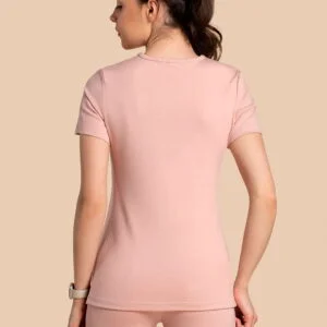 Bluza medyczna damska – Scrubs Twozip różowy
