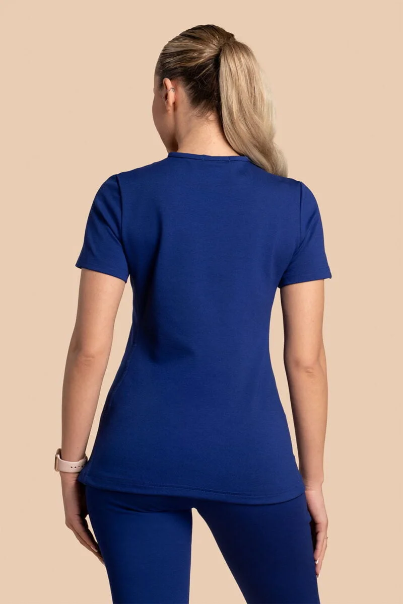 Bluza medyczna damska – Scrubs Twozip granatowy