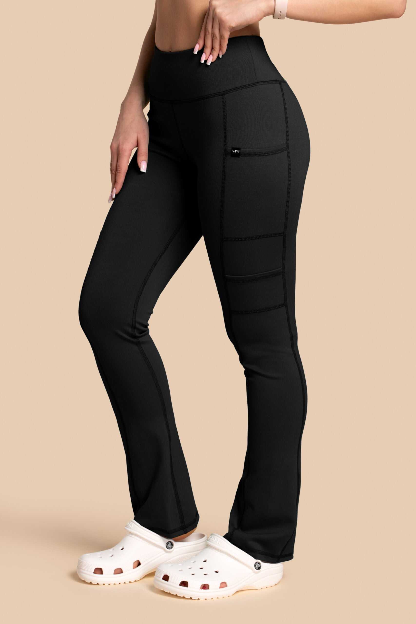 Spodnie medyczne damskie – Scrubs Yoga Pants czarne