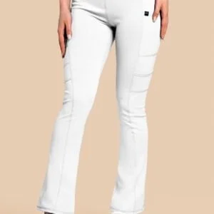 Spodnie medyczne damskie – Scrubs Yoga Pants białe