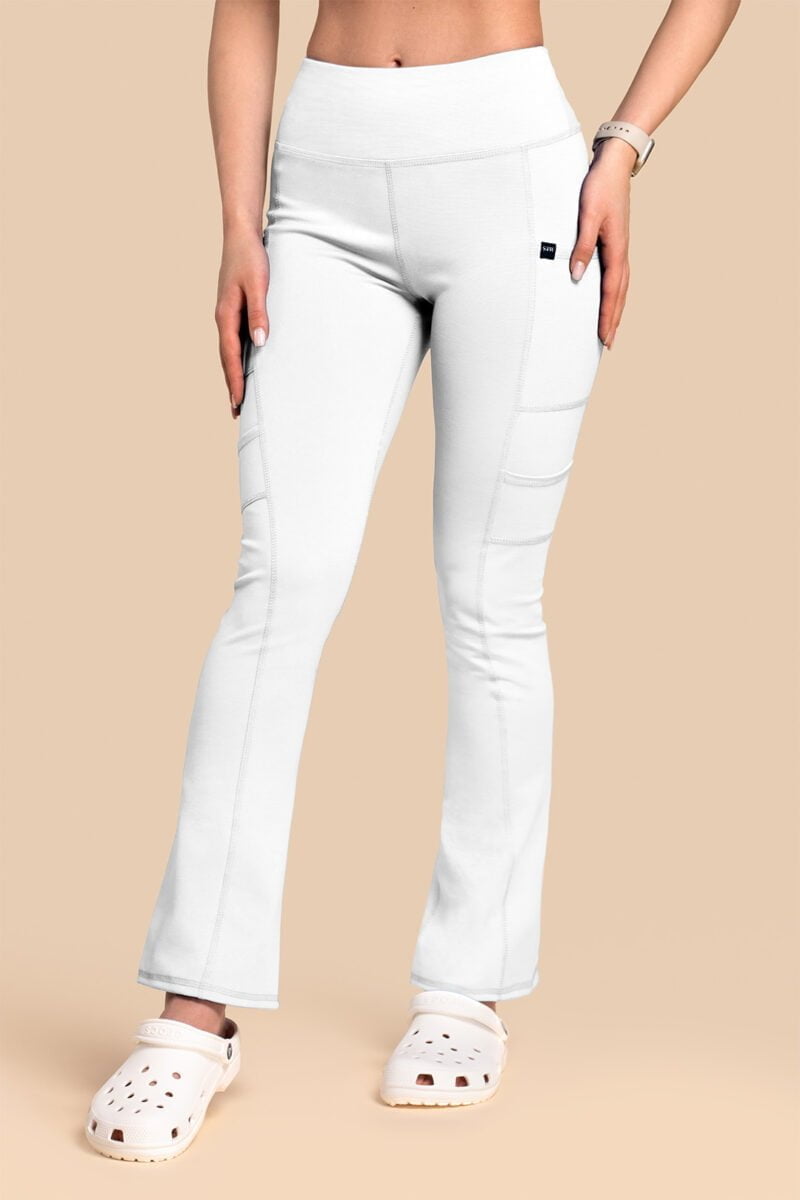 Spodnie medyczne damskie – Scrubs Yoga Pants białe