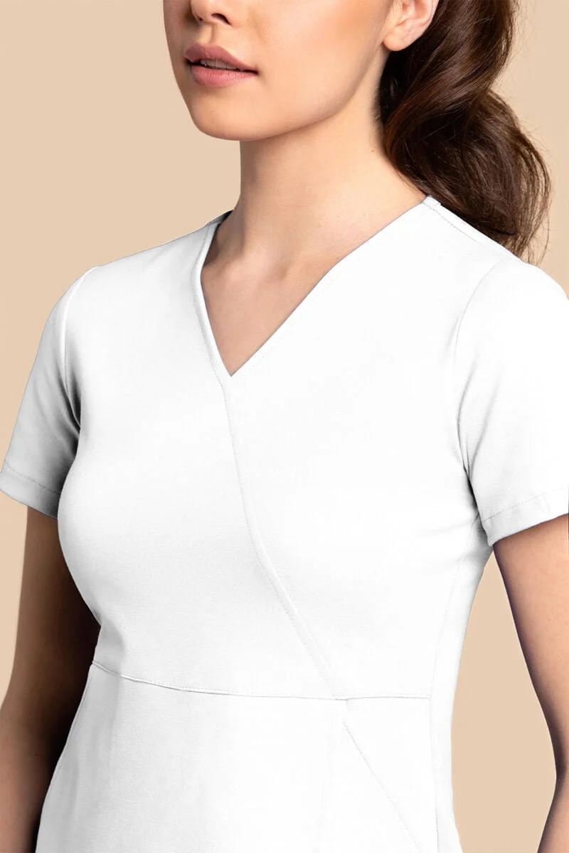Bluza medyczna damska – Scrubs Tulip biała