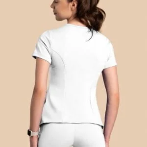 Bluza medyczna damska – Scrubs Tulip biała