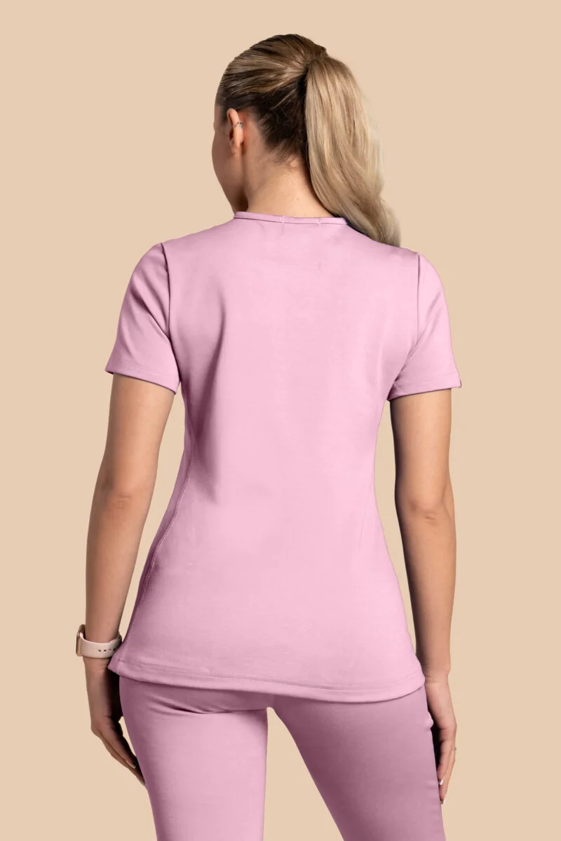 Bluza medyczna damska – Scrubs Twozip cukierkowy róż