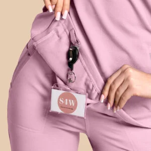 Bluza medyczna damska – Scrubs Twozip cukierkowy róż