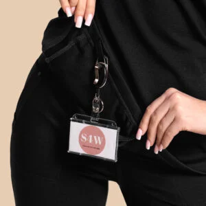 Bluza medyczna damska – Scrubs Twozip czarna