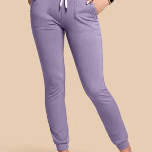 Spodnie medyczne damskie – Scrubs Joggery liliowe