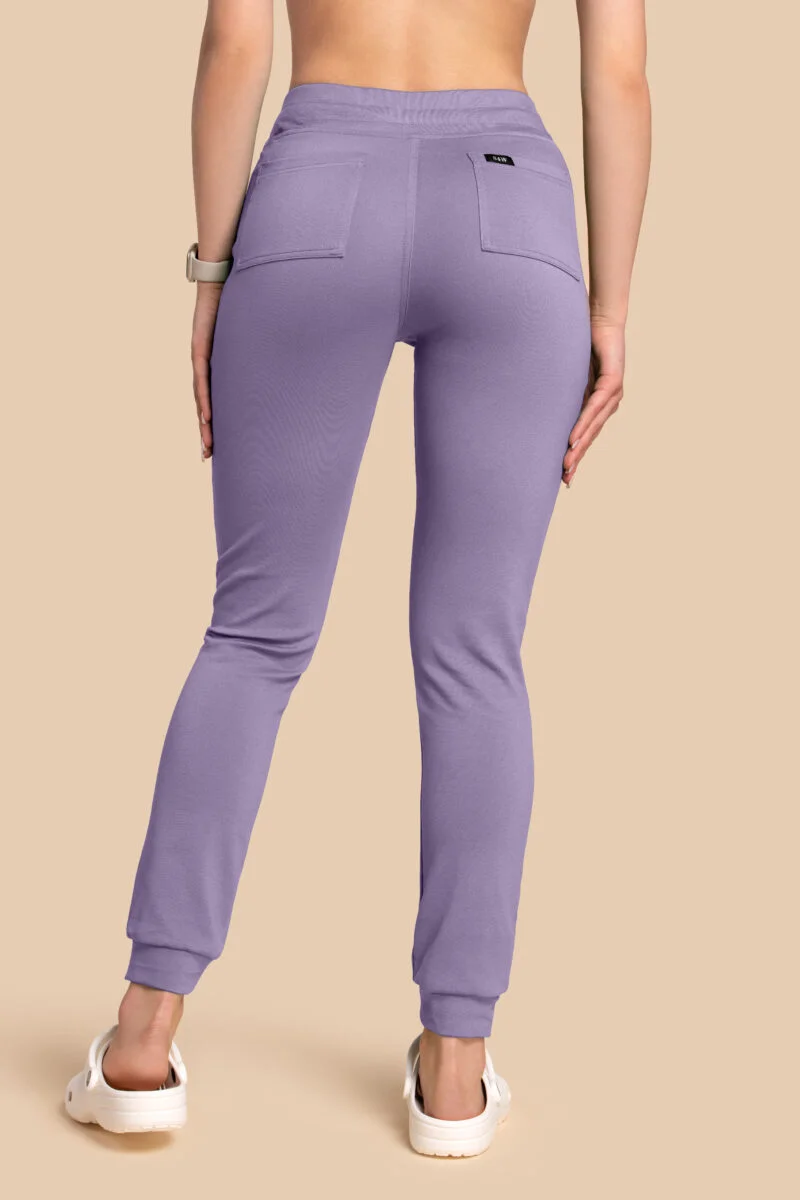 Spodnie medyczne damskie – Scrubs Joggery liliowe