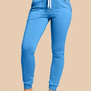 Spodnie medyczne damskie – Scrubs Joggery niebieskie