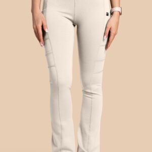 Spodnie medyczne damskie – Scrubs Yoga Pants beżowe