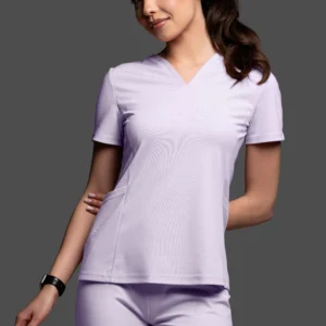 Bluza medyczna damska - Scrubs V-Top Light jasny liliowy