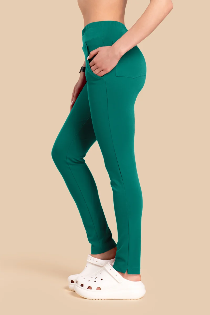 Spodnie Medyczne Damskie - Scrubs Classic Pants zielone
