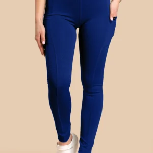 Spodnie Medyczne Damskie - Scrubs Skinny Pants Granatowe