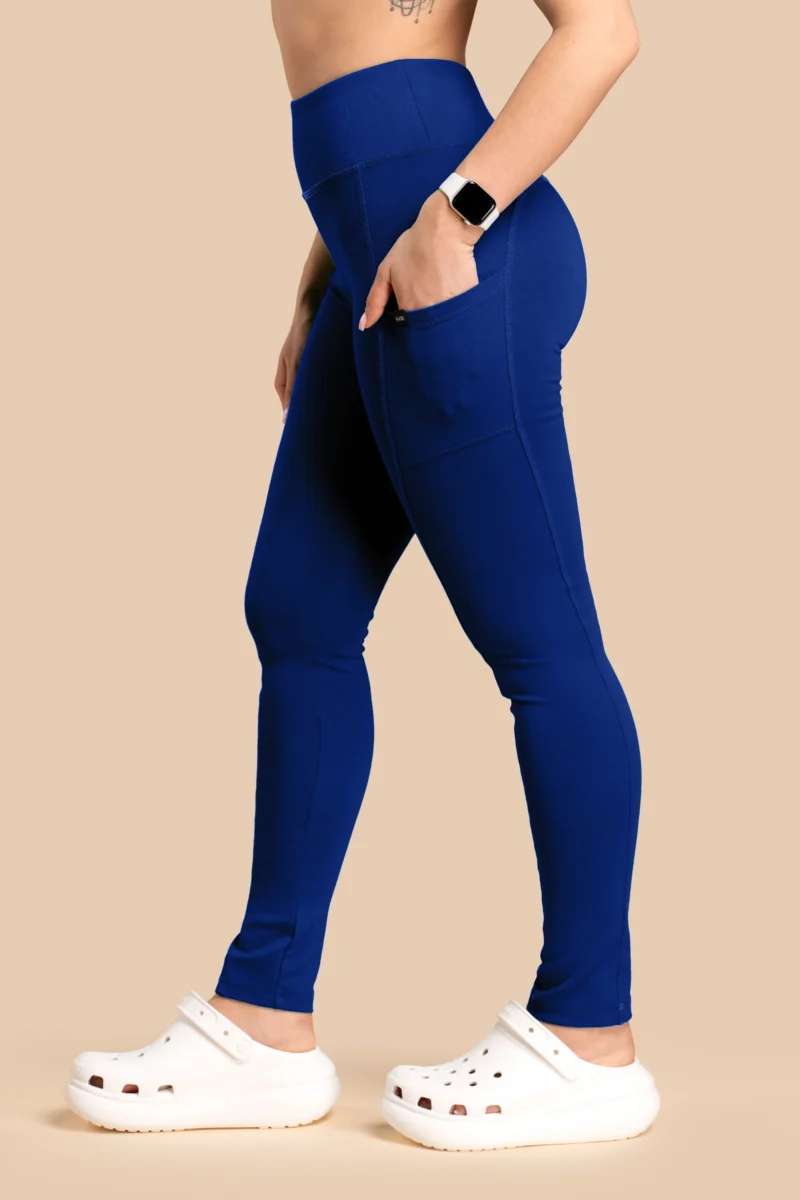 Spodnie Medyczne Damskie - Scrubs Skinny Pants Granatowe