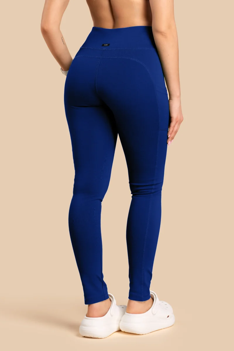 Spodnie Medyczne Damskie - Scrubs Skinny Pants Granatowe